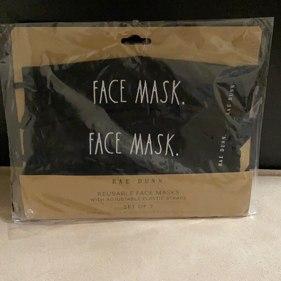 Brand New Rae Dunn Reusable Face Masks - Picture 2 of 2